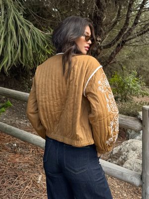 Kendra Embroidered Quilted Jacket