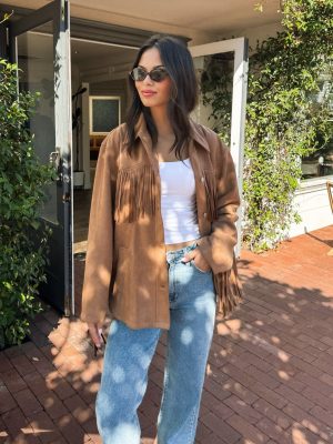 Blaine Fringe Suede Jacket