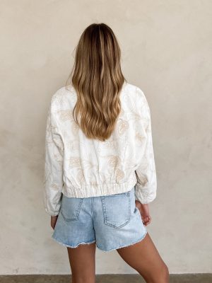 Maddie Embroidered Bomber Jacket