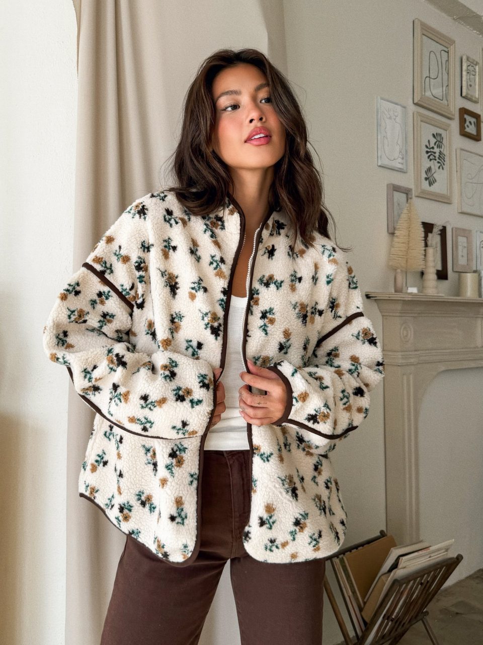 Gola Floral Sherpa Jacket