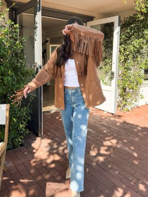 Blaine Fringe Suede Jacket