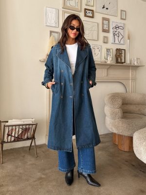 Easton Denim Trench Coat