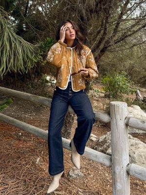 Kendra Embroidered Quilted Jacket