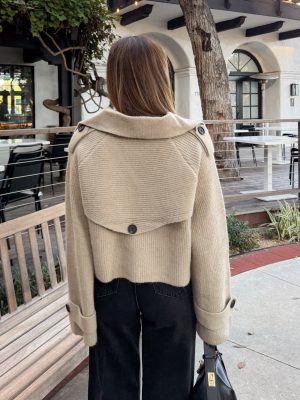 Townes Cropped Sweater Jacket