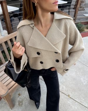 Townes Cropped Sweater Jacket